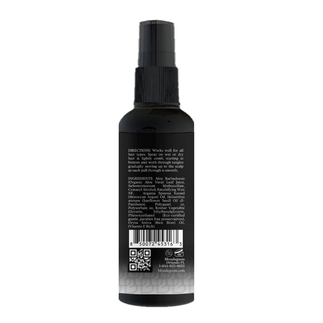 Unwind Detangling Mist – Lightweight Tangle Release with Argan + Rice Bran Oil | Blondegasm®