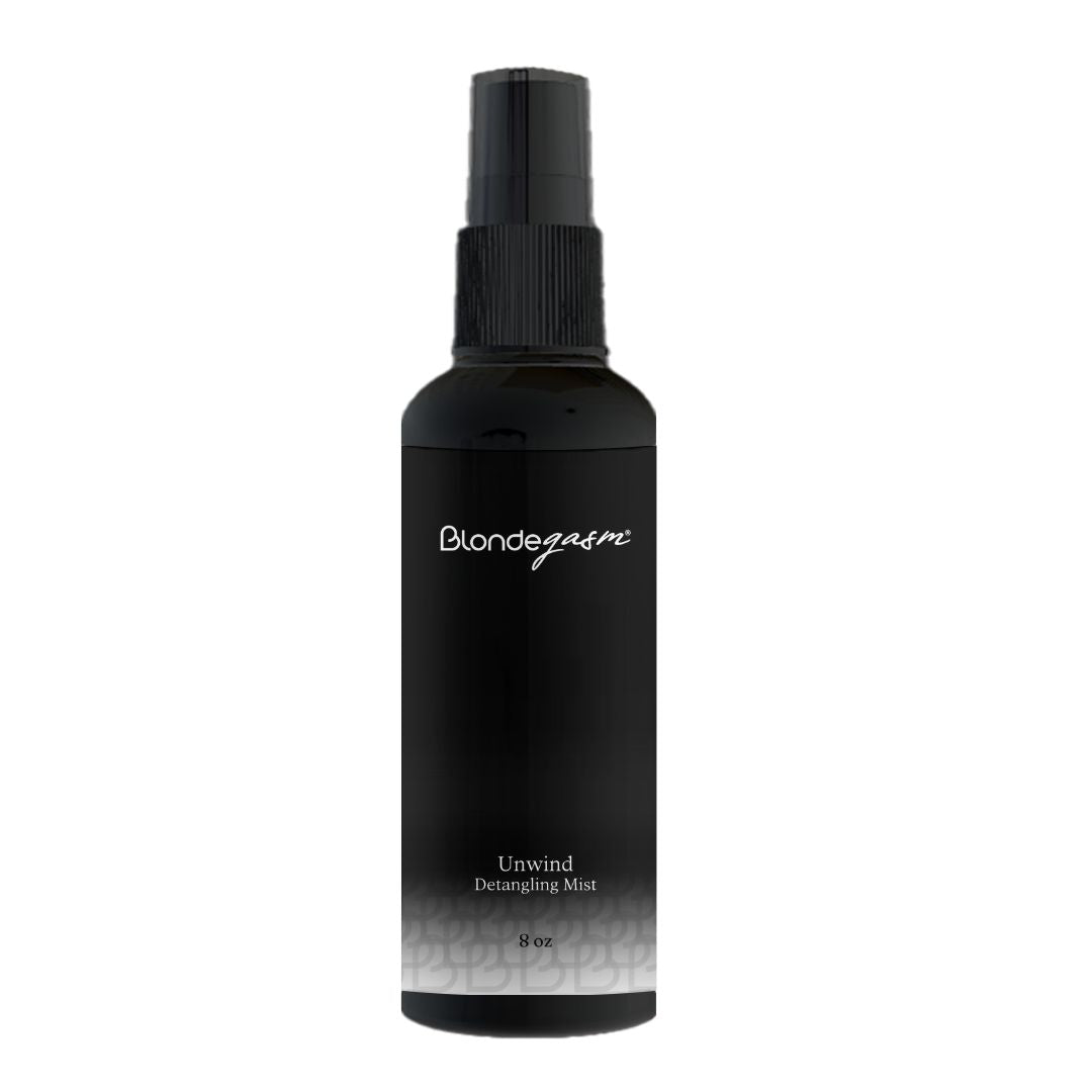 Unwind Detangling Mist – Lightweight Tangle Release with Argan + Rice Bran Oil | Blondegasm®