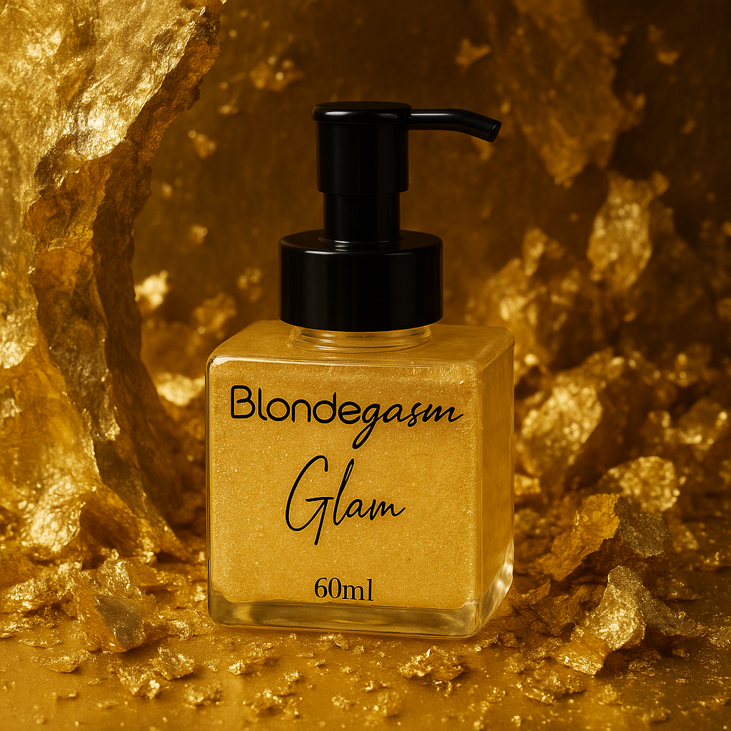 Glam — Gold Shimmer Styling Oil (4 oz / 118 ml) | Blondegasm®