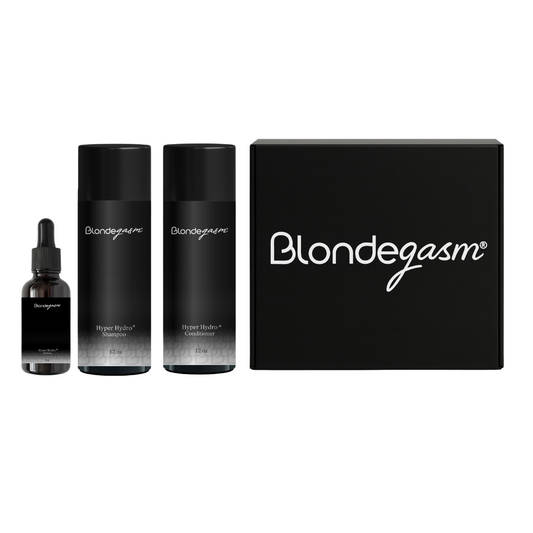 Hydration Bundle – Hyper Hydro Shampoo, Conditioner & Defense Oil | Blondegasm®