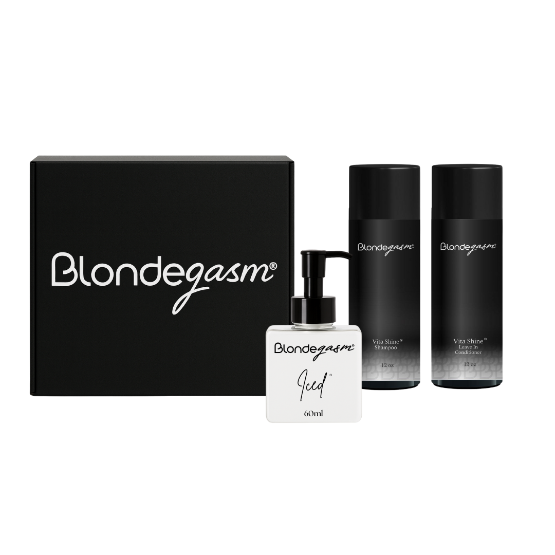 Shine Bundle – Vita Shine Shampoo, Conditioner & Iced Shine Oil | Blondegasm®
