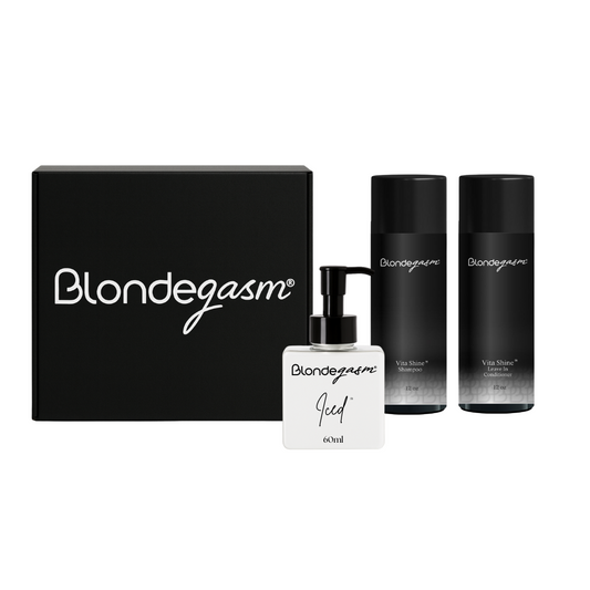 Shine Bundle – Vita Shine Shampoo, Conditioner & Iced Shine Oil | Blondegasm®